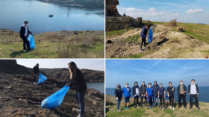 ENKA Gönüllülerinin Rumeli Feneri Kalesi’nde Çevre Temizliği Etkinliği