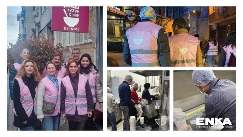 ENKA Volunteers with Çorbada Tuzun Olsun Association