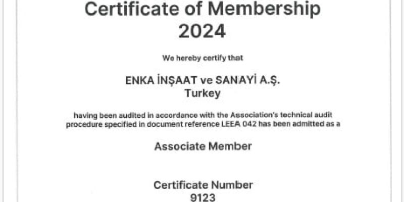 LEEA_Certificate of Membership