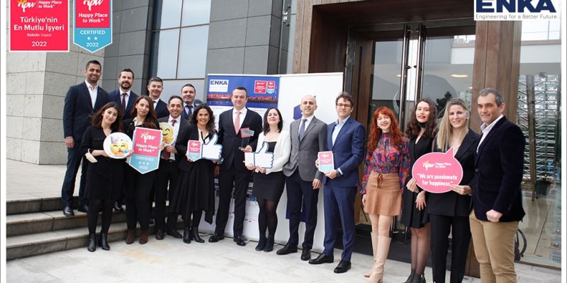 ENKA has been certified as the Happiest Place to Work in the construction sector in Türkiye