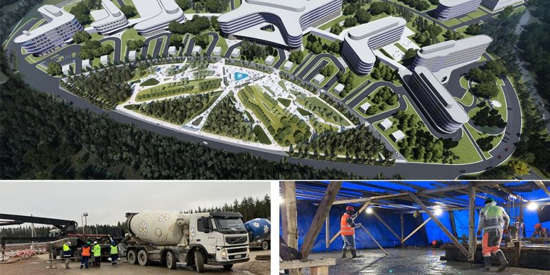 ENKA, Yüksek Teknolojili Çok Fonksiyonlu Tıp Kompleksi projesinde ilk beton dökümünü gerçekleştirmiştir