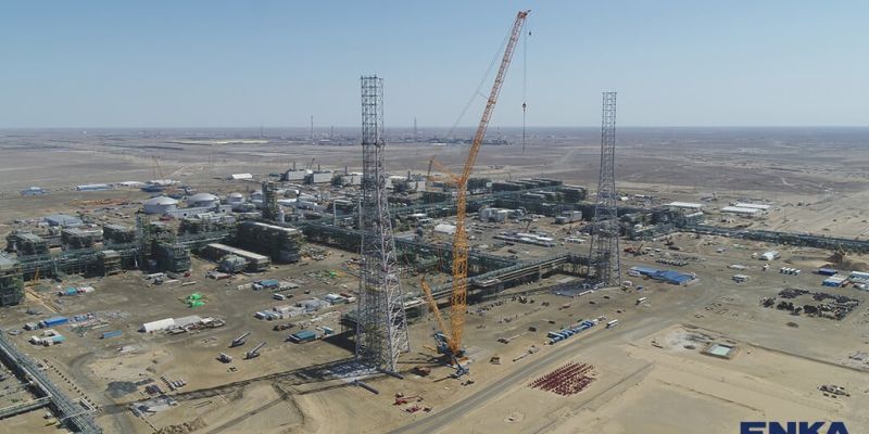 The progress of 3GP ME&I Installation works in Tengiz as of June 2021