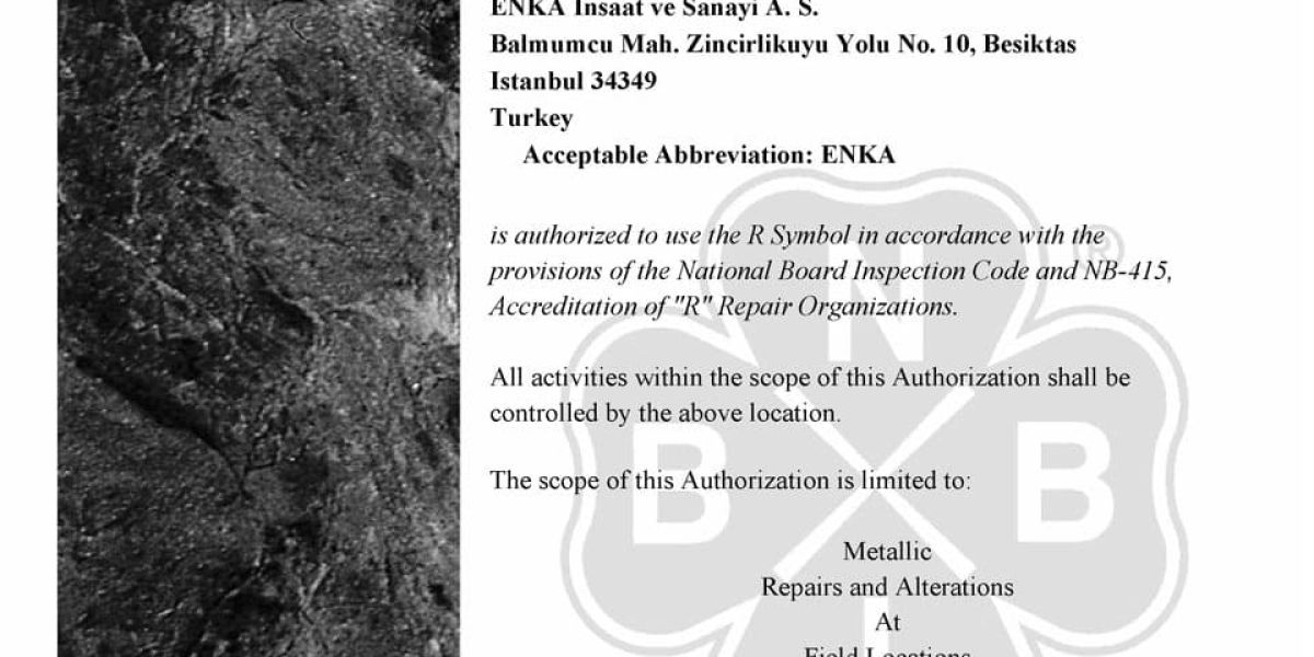 Asme R Form ENKA İnşaat ve Sanayi A.Ş.
