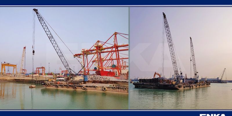 Umm Qasr Limanı Çok Amaçlı Terminal, Konteyner Terminal Sahası 5, Rıhtım Duvarı ve Deniz İşleri toplamda %57 tamamlanma oranına ulaşmıştır