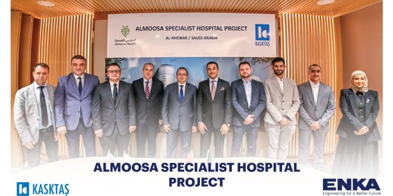 Kasktaş Almoosa Specialist Hastanesi’nin derin kazı ve iksa işleri için sözleşme imzalamıştır