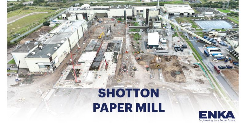 Shotton Kâğıt Fabrikası Projesinin Eylül 2023 sonu itibarıyla İlerlemesi