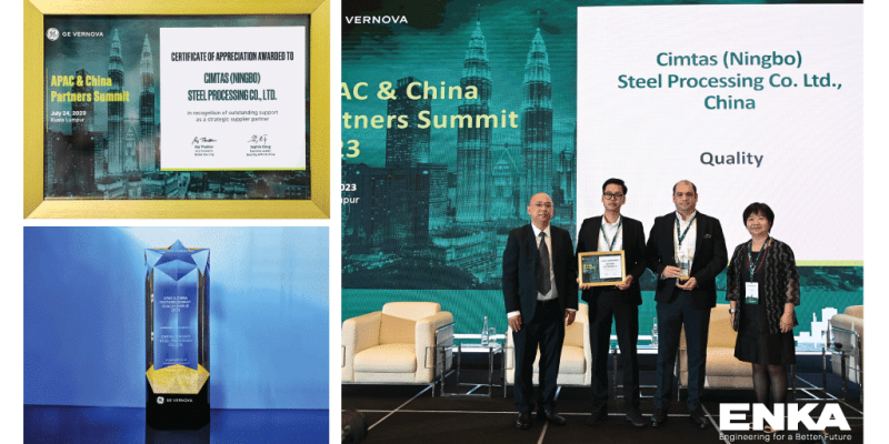 Cimtas Ningbo, GE Vernova tarafından Takdir Ödülü’ne layık görülmüştür