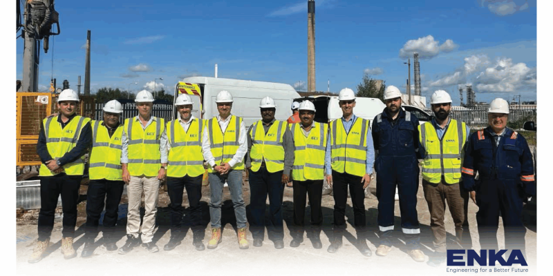 ENKA ve EET Hydrogen, Stanlow’daki HPP1’de Zemin Etüdü Çalışmalarına Başladı
