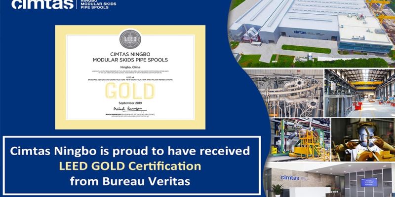 Cimtas Ningbo received the LEED GOLD Certificate from Bureau Veritas
