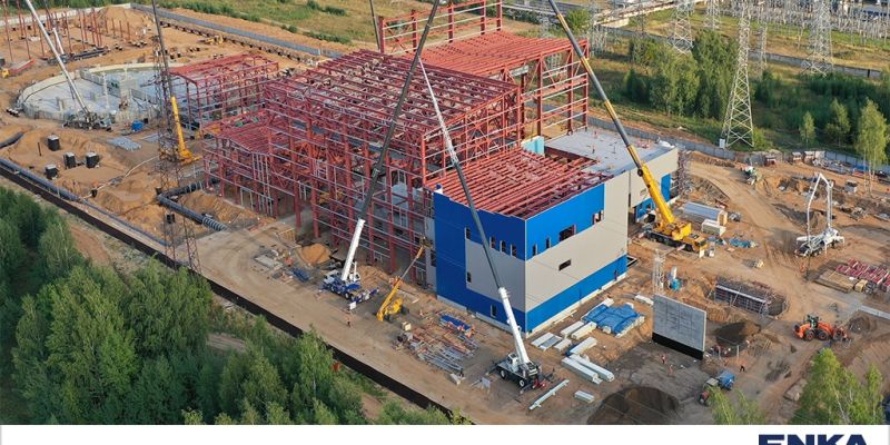 Прогресс проекта по электростанции мощностью 250 МВт в Казани на августа 2021
