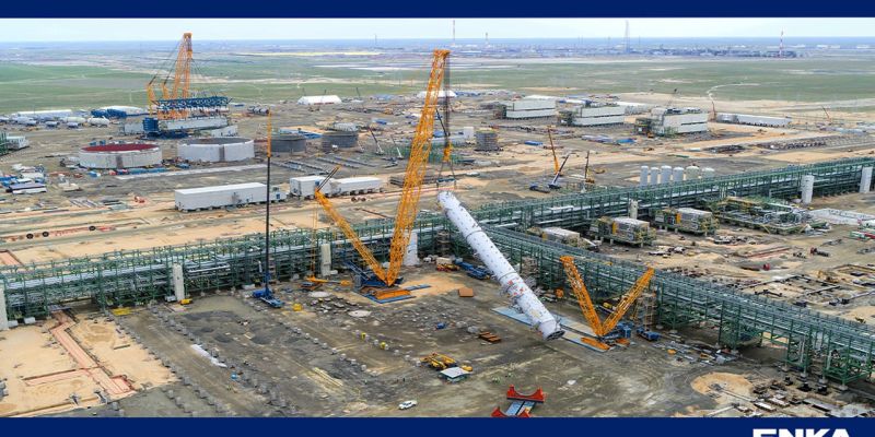 The progress of 3GP Mechanical, Electrical and Instrumentation Installation works in Tengiz